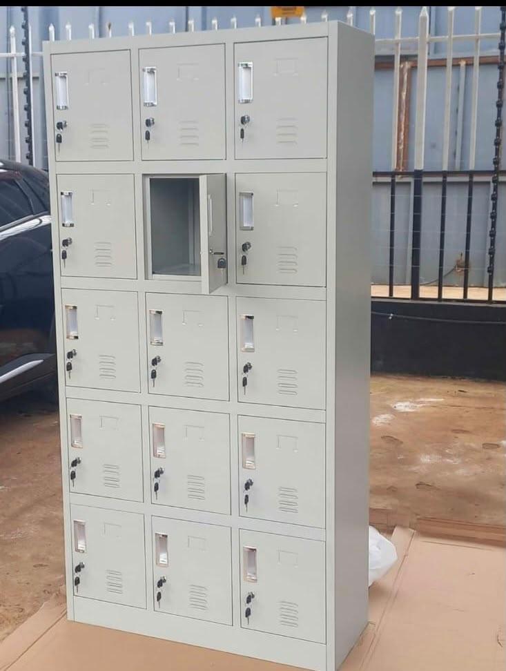 15-Door Steel Locker Cabinet – Heavy Duty Office Storage Locker in kenya by mwajo