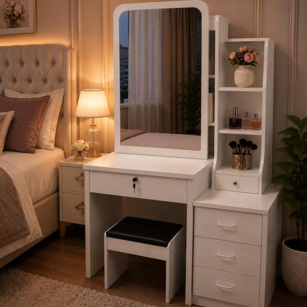 sliding mirror dressing table- mwajo furniture.co.ke